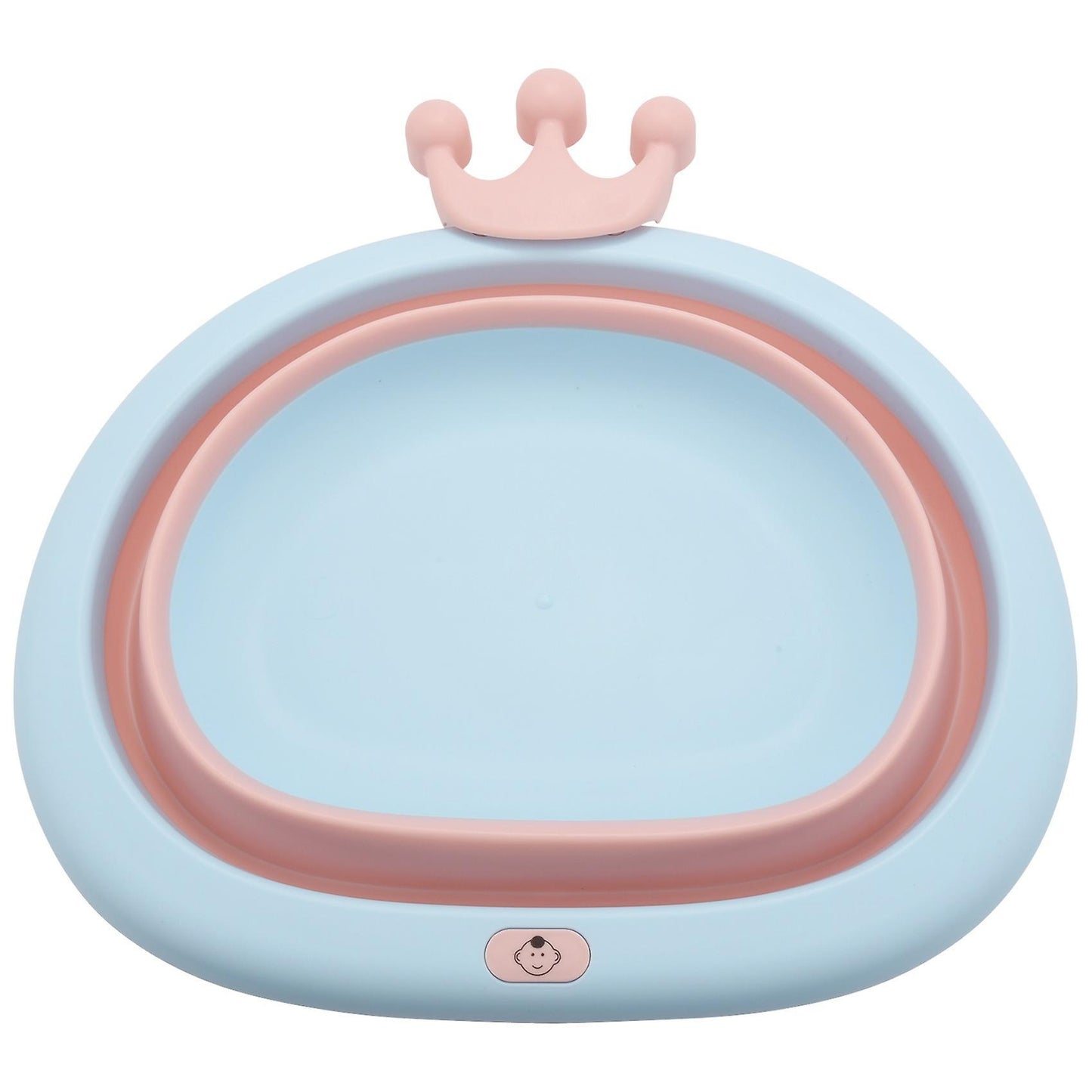 Newborn Baby Foldable Bath Tub Baby Shower Tubs Face Basin Pink