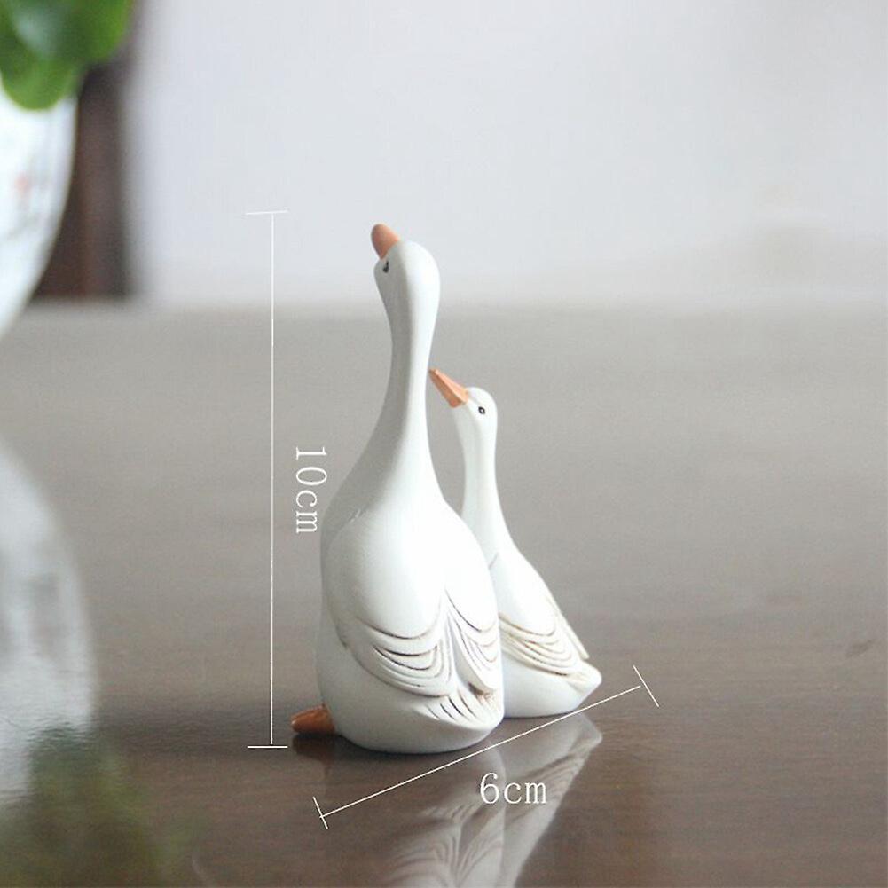 Garden Mother-daughter Duck Courtyard Micro-landscape Ornaments A