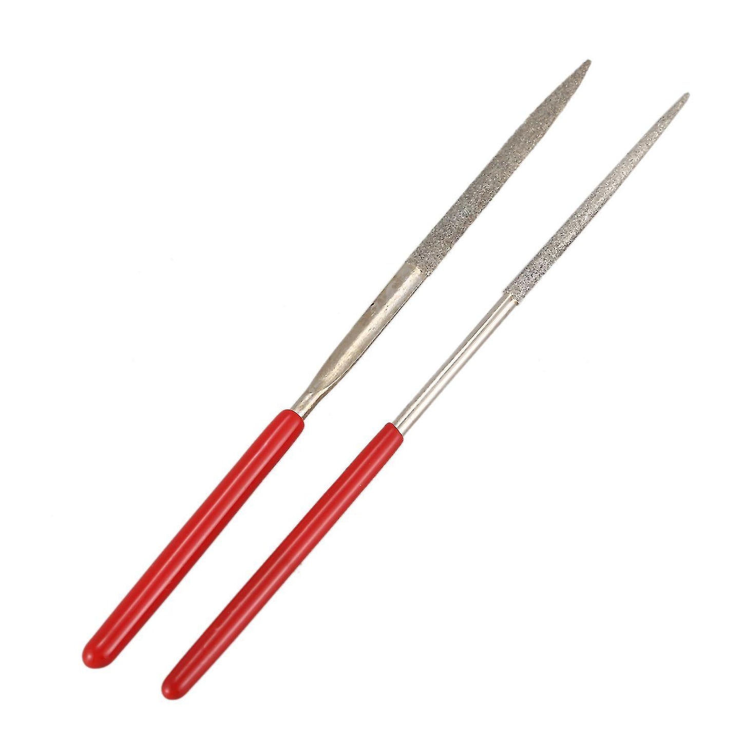 10 Pcs Square Oval  Crossing Stone Metal Diamond Needle Files