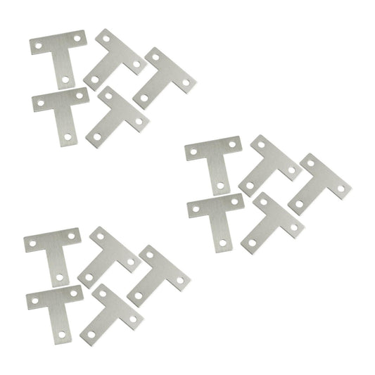 5 Pcs Angle Plate Corner Brace Flat T Shape Repair Bracket 40 X 40mm