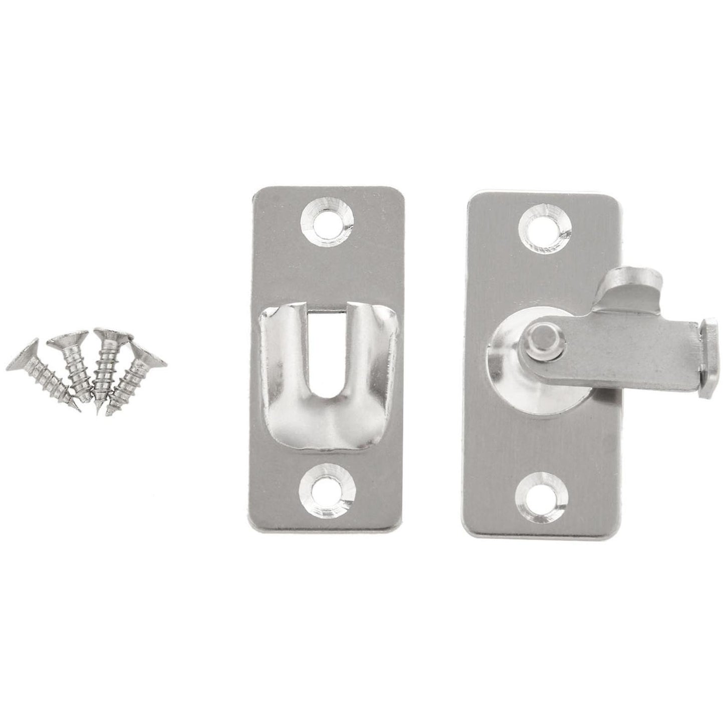 2x Right Angle Lock 90 Degree Door Buckle for Bathroom Barn Door