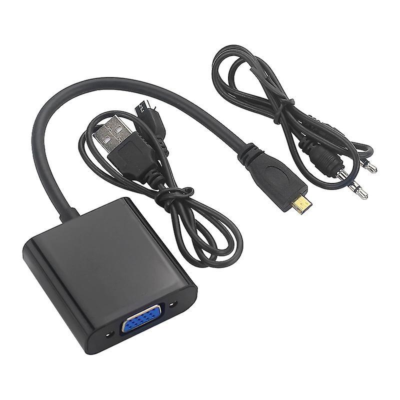 Micro-hdmi to Vga Adapter Cable with Usb Cable for Raspberry Pi 4