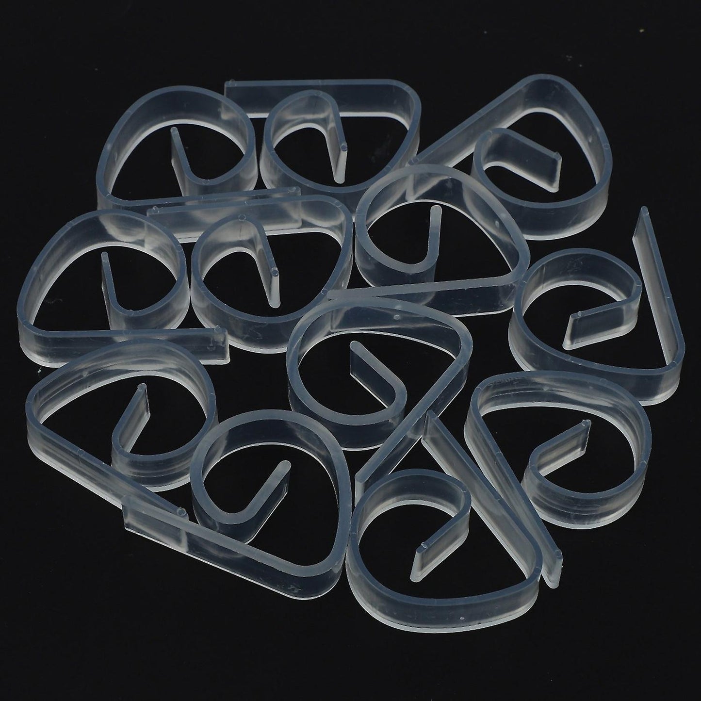 12pcs Picnic Home Plastic Transparent Tablecloth Tablecloth Clip