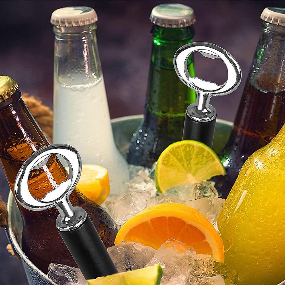 Diy Beer Bottle Opener Stainless Steel Flat Bottle Opener 4pc Silver