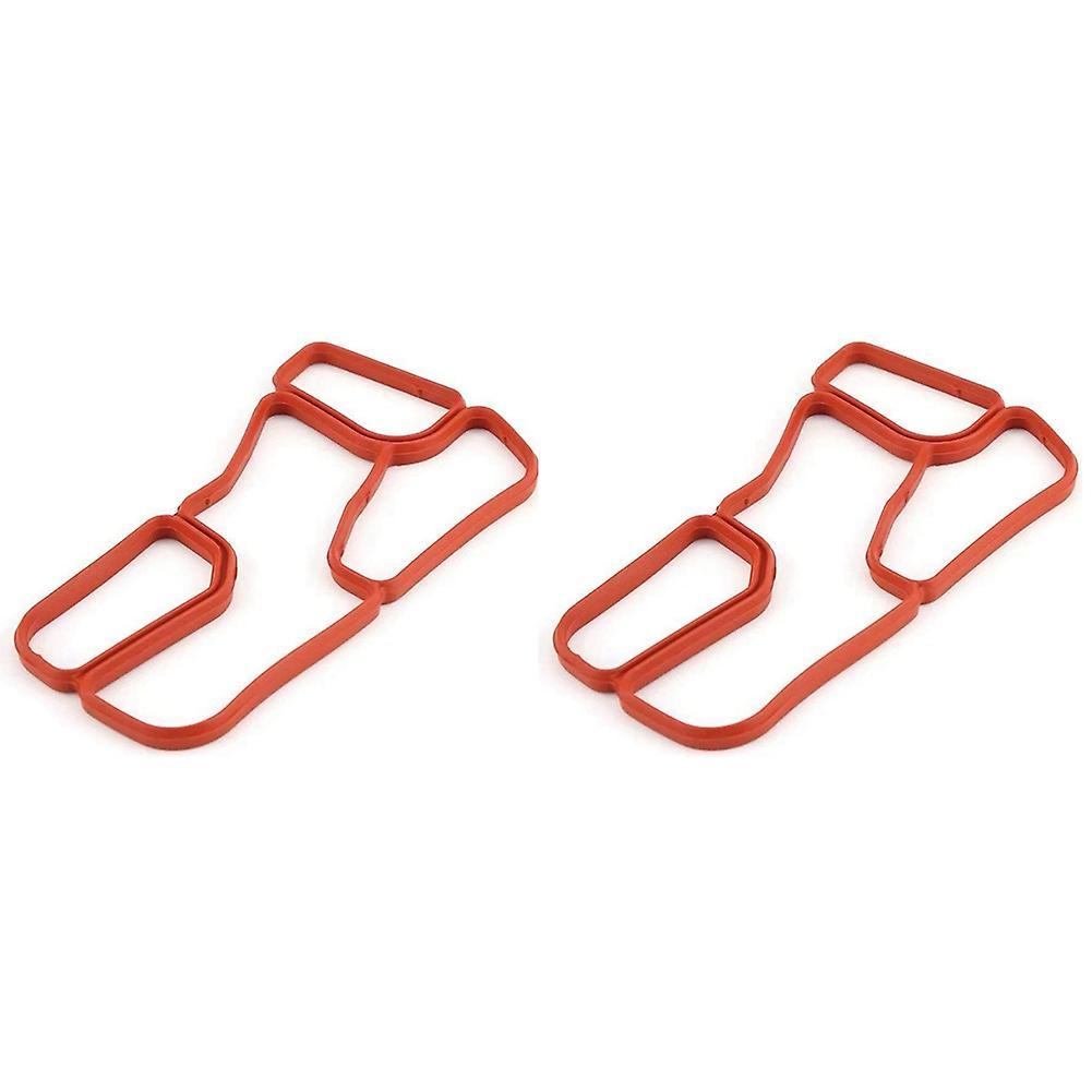 2x Engine Oil Cooler Gasket 2721840280 for Mercedes- W203 W204 Cl203
