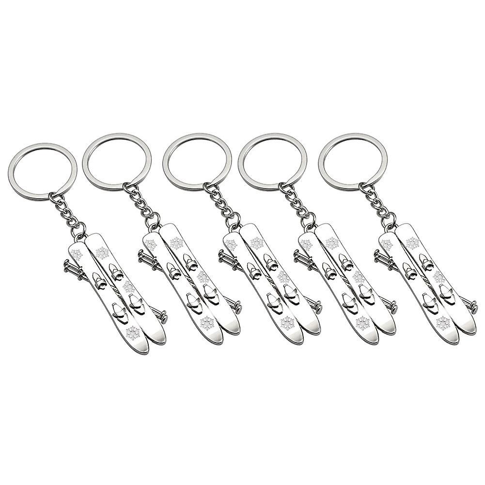 5 Pack Snowboarder Gift 3d Snowboard Keychain Snowboarding Keychain