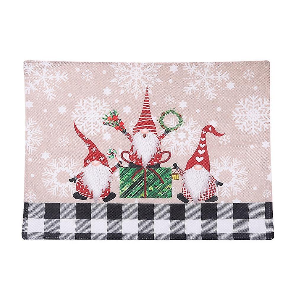 Christmas Decoration Creative Lovely Forest Man Dining Table Mat ,b