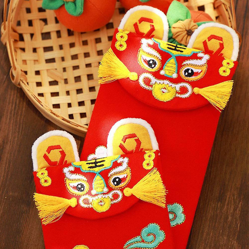 Tiger Chinese Silk Embroidery Red Envelopes,for Spring Festival,l