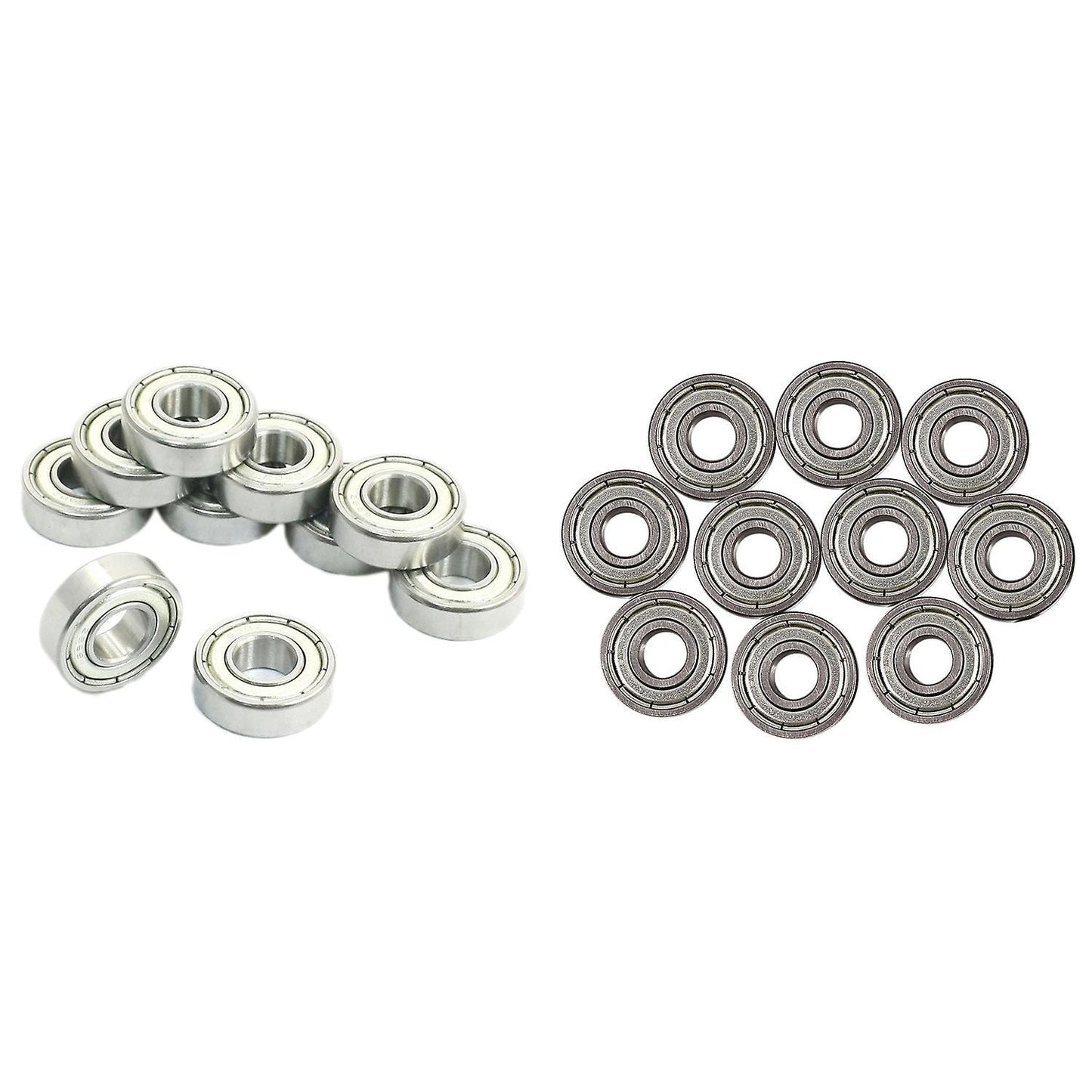 10 Pieces 607zz 19 X 7 X6mm Sealed One Row Deep Metal Ball Bearings