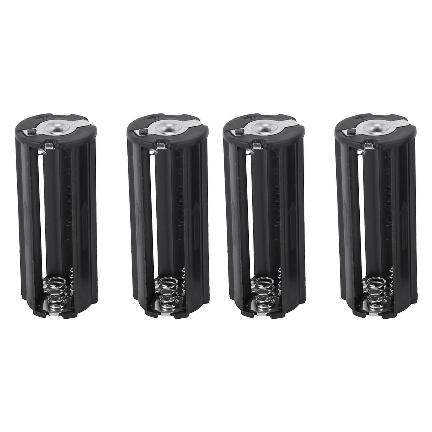 2pcs Black Battery Holder for 3 X 1.5v Aaa Batteries Flashlight Torch