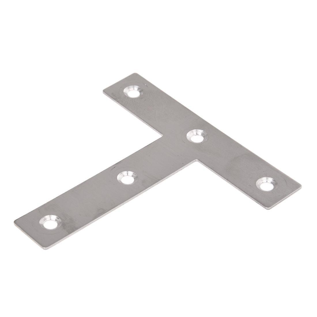 5 Pcs Angle Plate Corner Brace Flat T Shape Repair Bracket 80mm X 80mm
