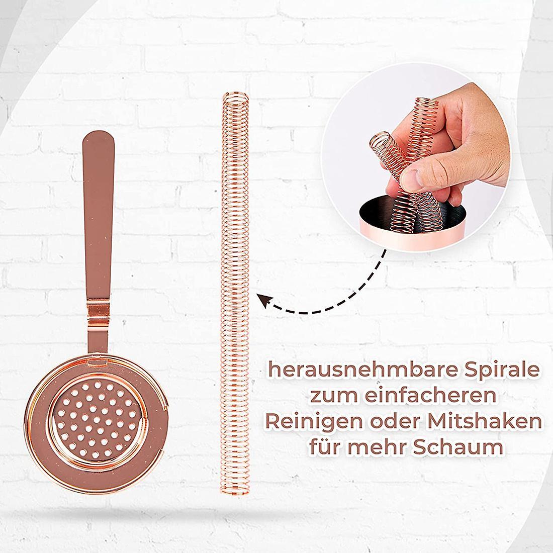 Cocktail Strainer Fits Shakers High Quality Bar Accessories Gold