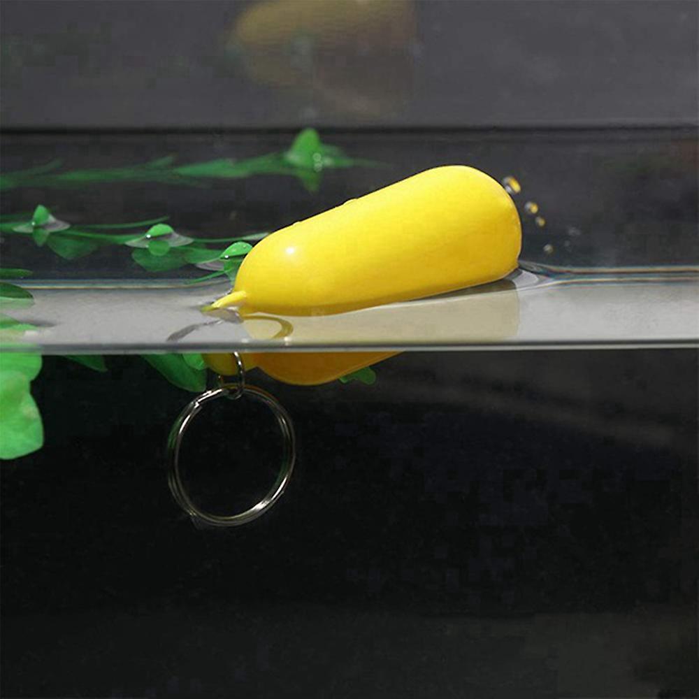 10 Swimming Rafting Beach Floating Keychain Key Floating Ring(yellow)