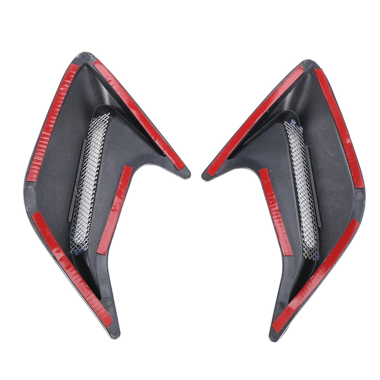 2pcs Plastic Car Side Vent Air Flow Fender Shark Gills Vent Sticker