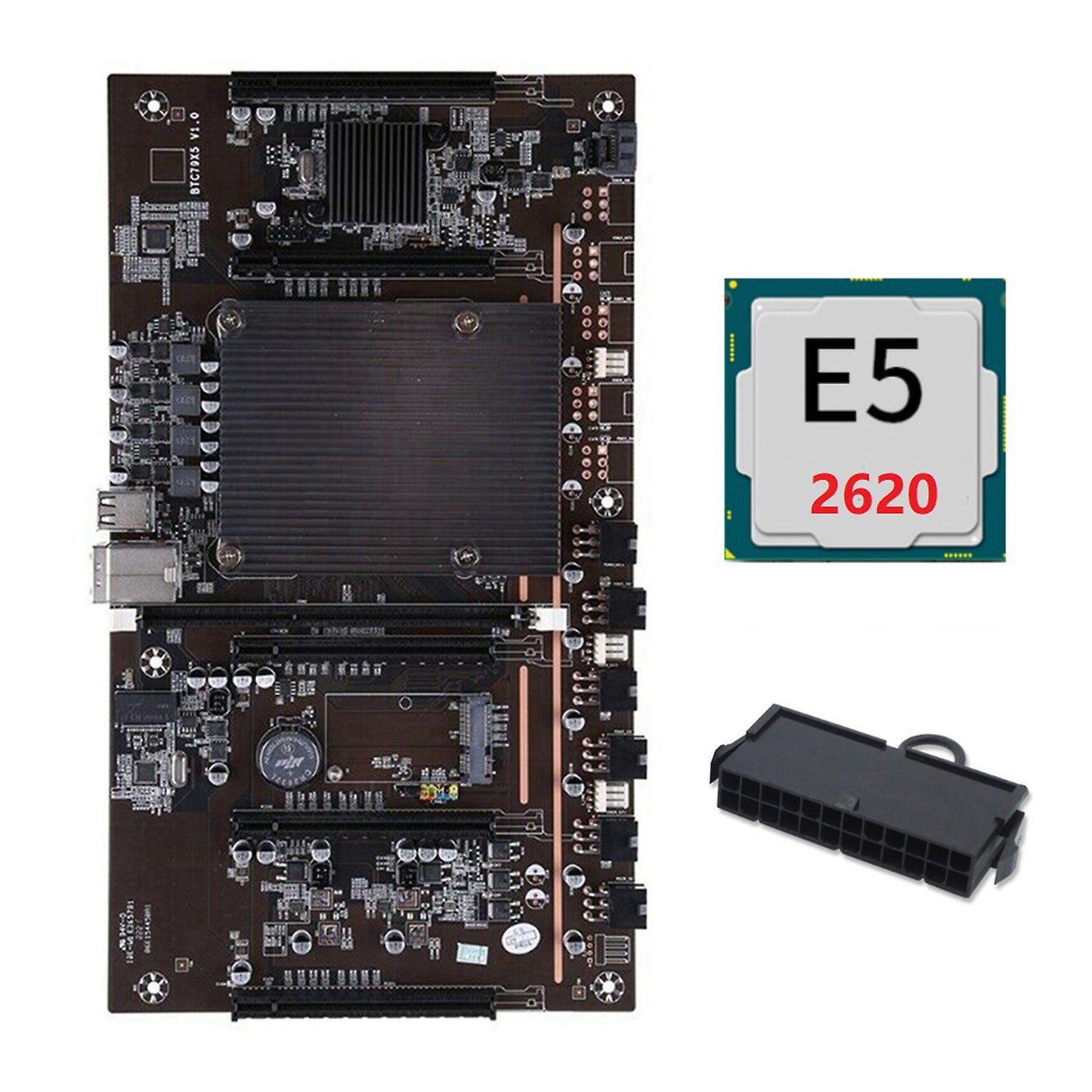 X79 H61 Btc Miner Motherboard with E5 2620 Cpu for Btc Miner Mining