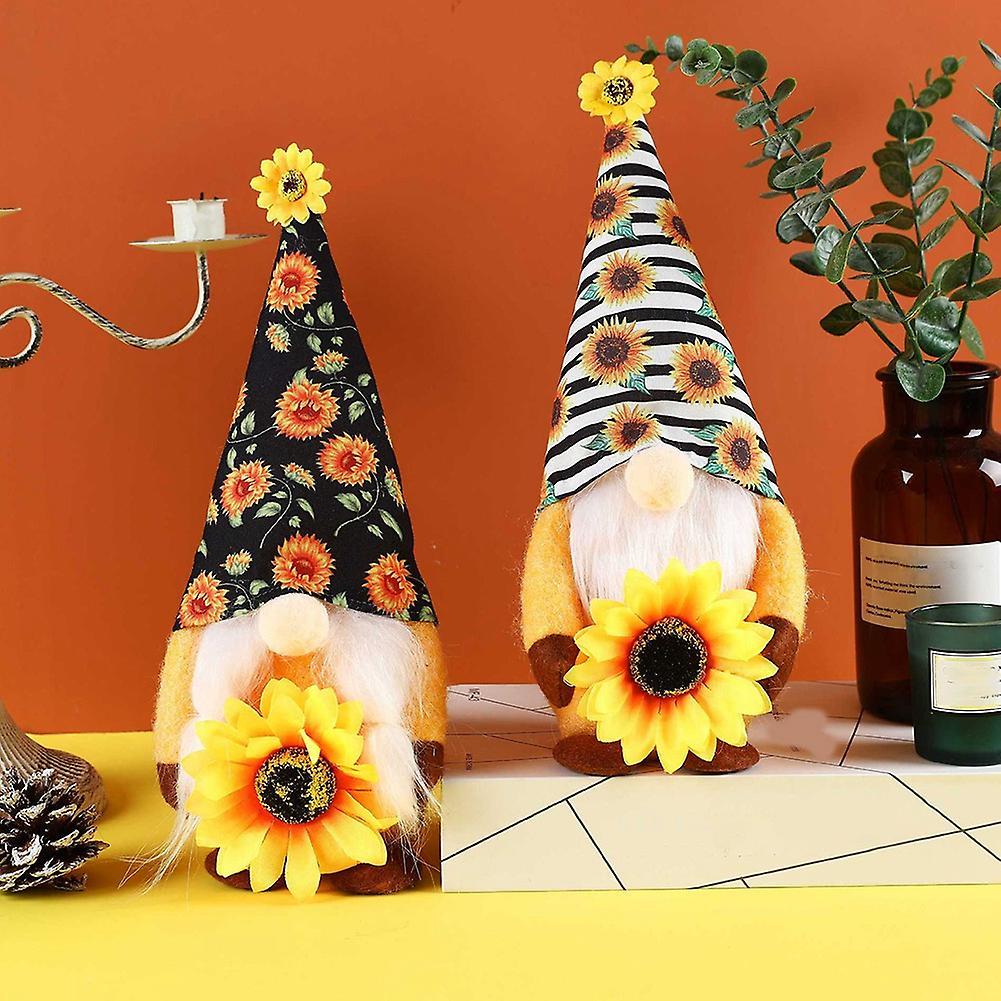 Striped Gnome Plush Doll World Bee Day Decorations Sunflower, A