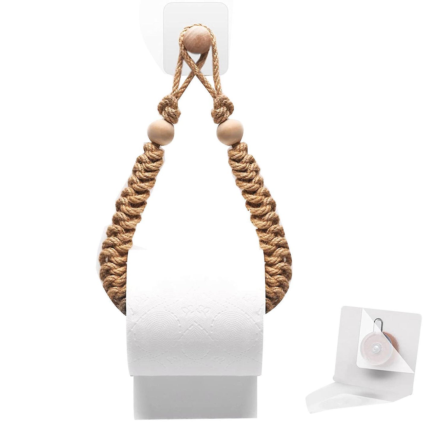 Toilet Paper Holder - Vintage Jute Rope Toilet Paper Holder