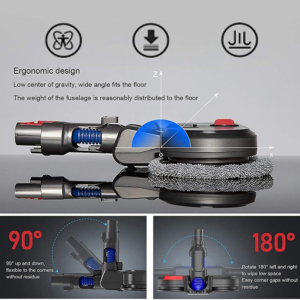 Electric Mopping Head with Led Lights for Dyson V7 V8 V10 V11 V15