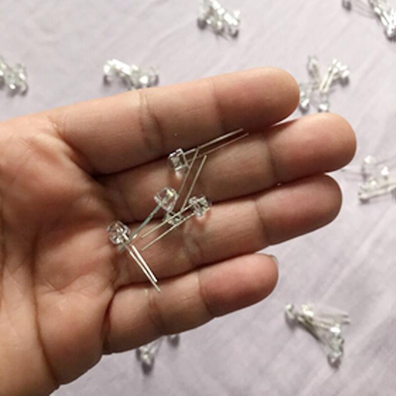 Led Bright Light Lamp Emitting Diode, 70 Piece, Dc 3v-6v, 5 Mm, White