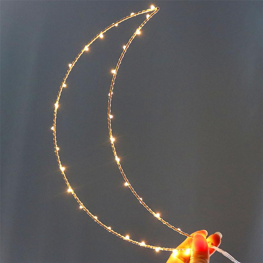 Cute Moon Hanger Lights for Living Room Creative Metal Frame