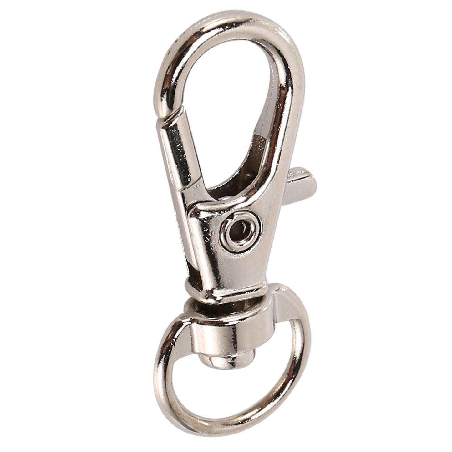 60pieces Key Ring Clip Hooks Snap Hooks with Split Key Rings (silver)