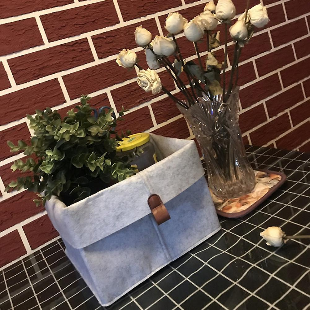 Nordic Felt Basket Living Room Table Sundries Storage Basket Grey