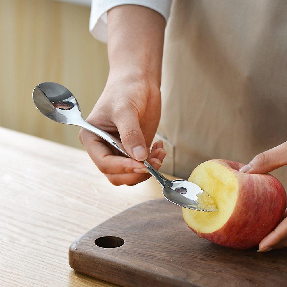 Long-handled Serrated Fruit Spoon Double-headed Ball Digging Shovel