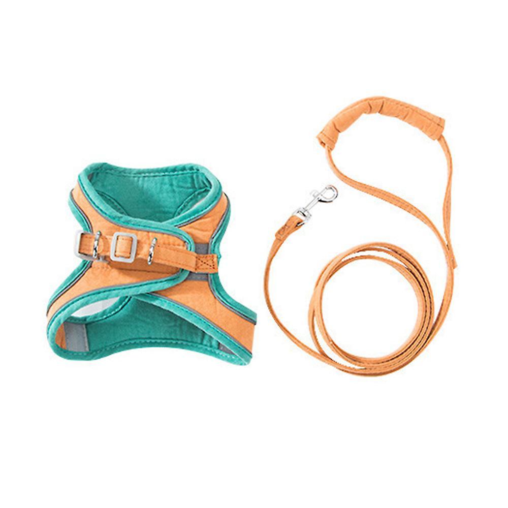 Training Walking Leads for Small Cats Dogs Floral Adjust (green S )