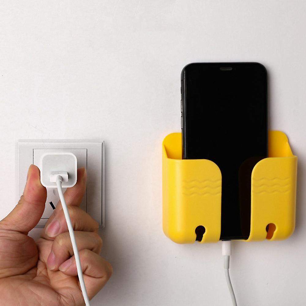 8pcs Mobile Phone Wall Holder Organizer Storage Box with Hooks