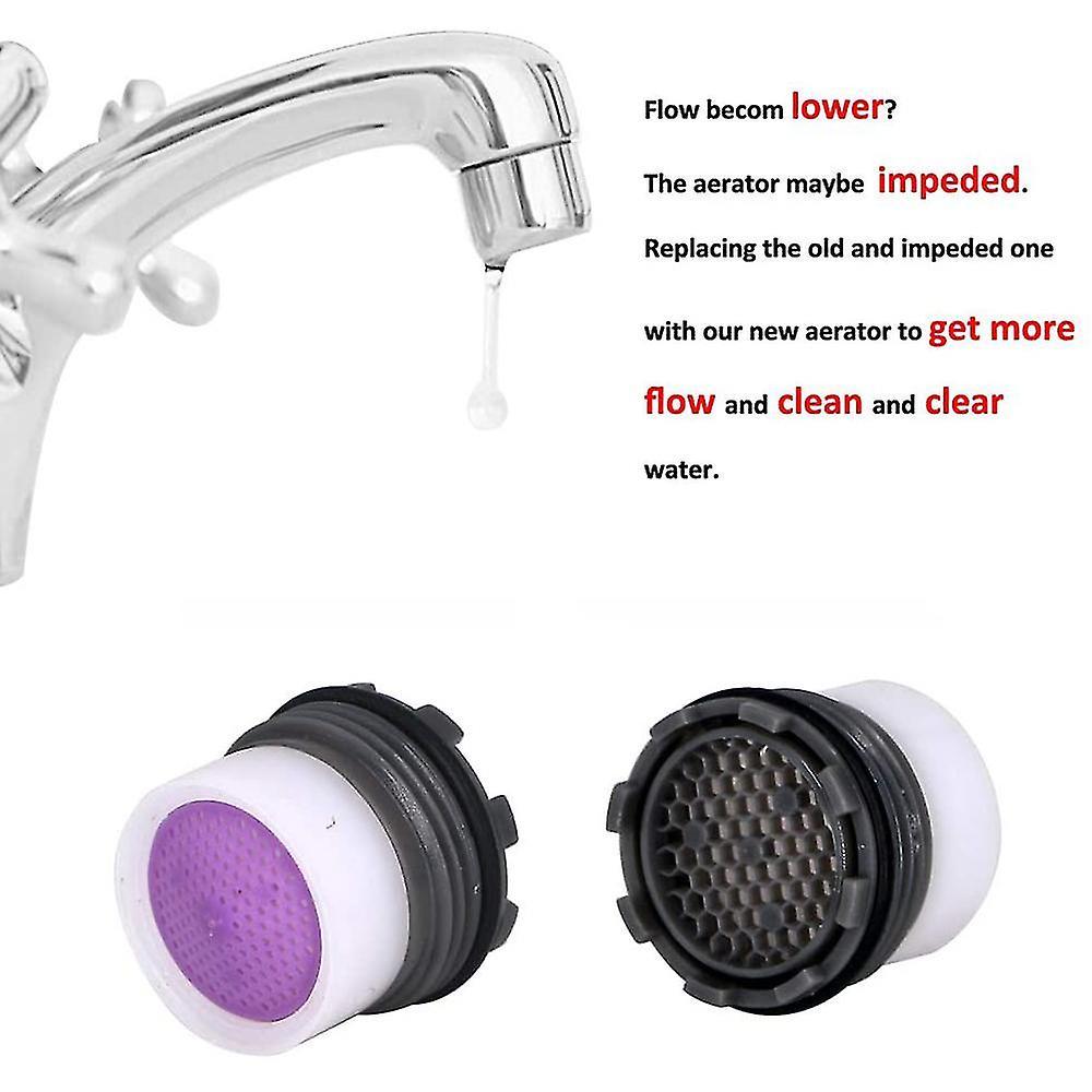 1.2gpm Faucet Part Insert Filter, Restrictor Aerator, 16.5mm, 4 Pack