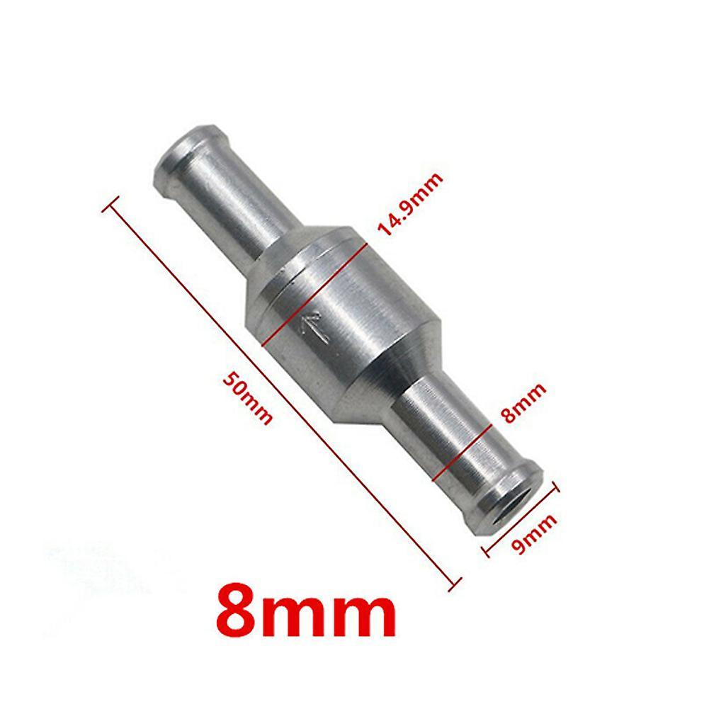 Aluminium Check Valve 8mm Brake Inline One Way Valve Non Return Valve