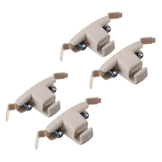 4x Beige Sun Visor Clip Holder Bracket for Bmw E46 3 Series 325 M3