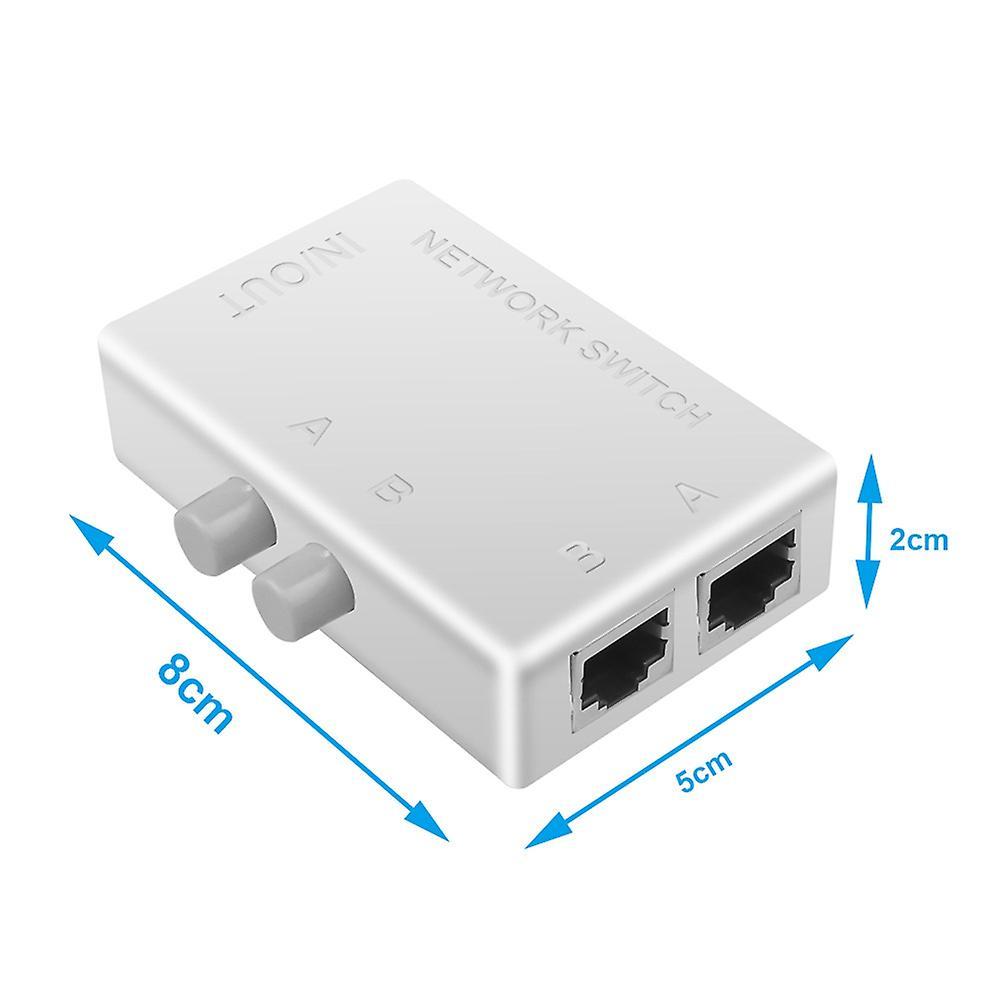 Mini 2 Port Rj45 Rj-45 Network Switch Dual 2 Way Port Adapter Hub