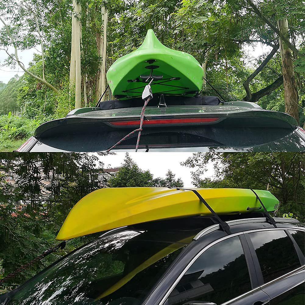 1/8 Inch Ratchet Tie Down Ropes for Kayak and Canoe Bow and Stern Tie