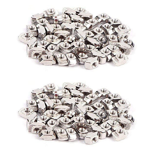 100 Pcs M5 T-slot Nut 2020 Series Aluminum Profile (m5 X 10 X 6mm)