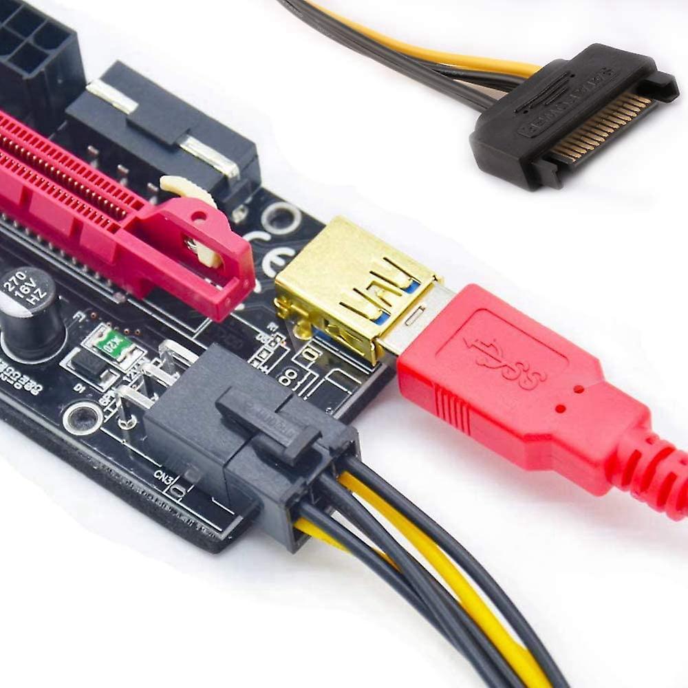 10 Pcs Pci-eriser Graphics Card Extension Cable Usb3.0 Pcie Riser