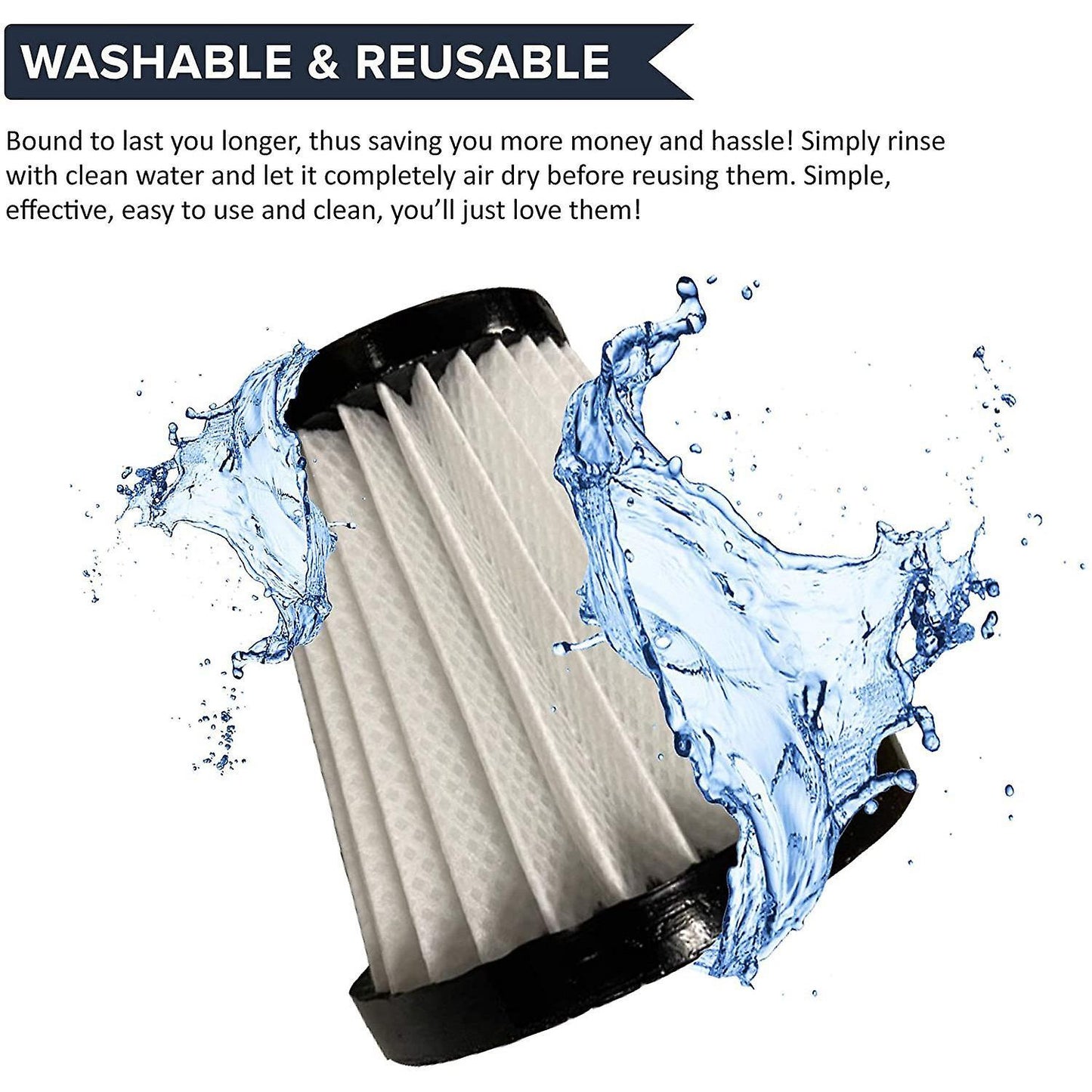 Replacement Vacuum Filter for Dirt Devil Ad40117, F117 - 1 Pcs