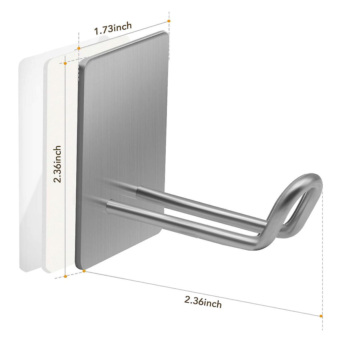 Stainless Steel Hook,for Hanging Towel Robe Coat Key,4 Pack,silver