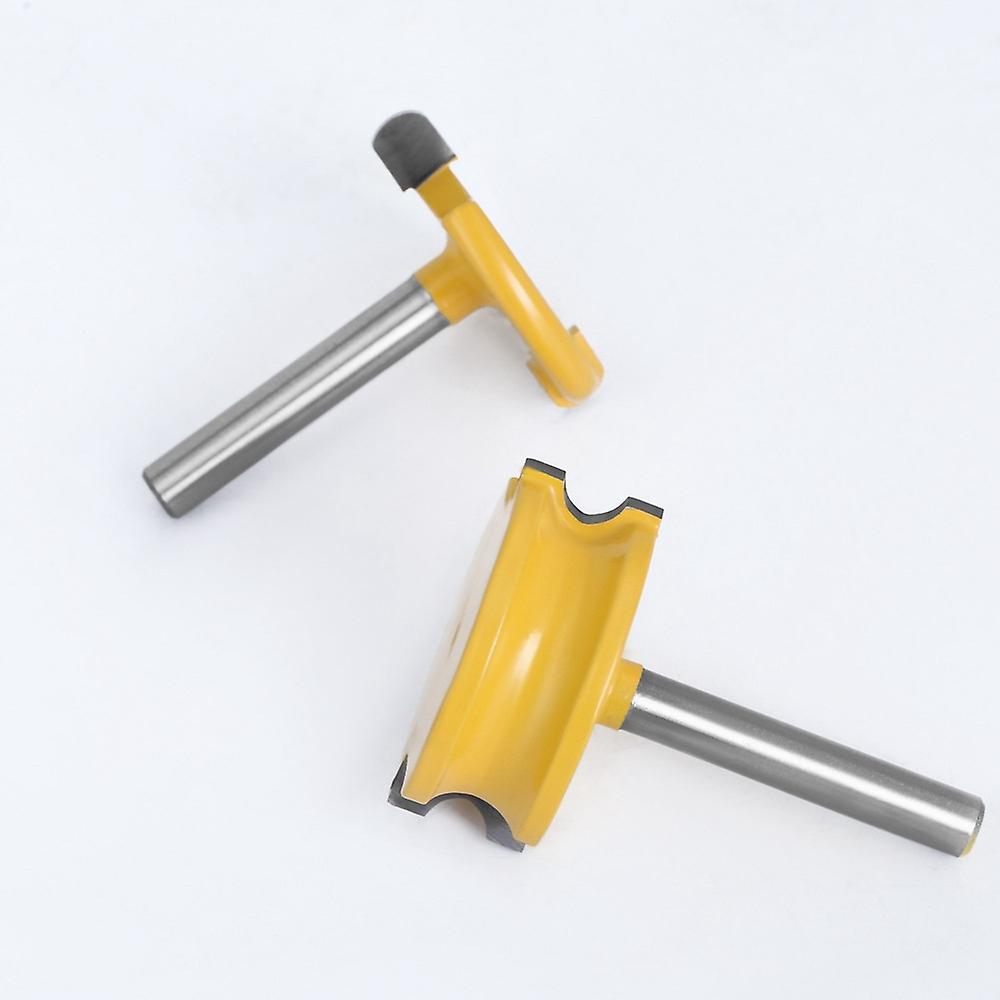 2 Pcs 6mm Shank Router Bit Set Woodworking Tungsten Cobalt Alloy