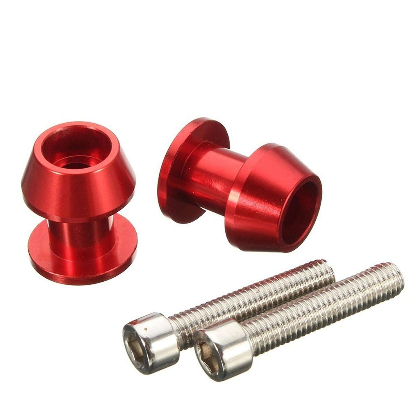 2pcs Motorcycle Cnc Sliders Spools Stand Screw for Yamaha(red)