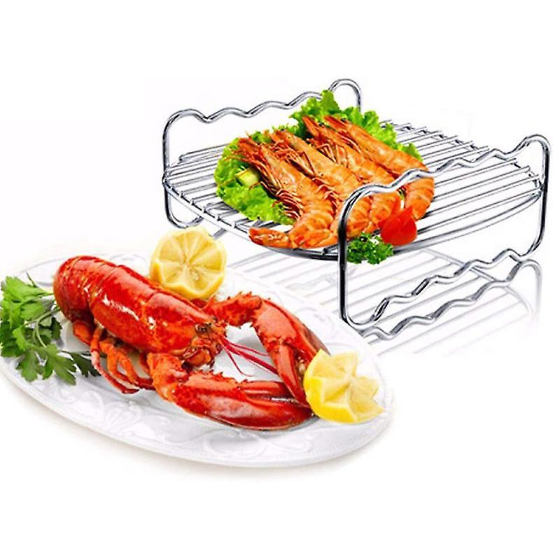 Air Fryer Double Layer Rack, Multi-purpose Air Fryer Rack