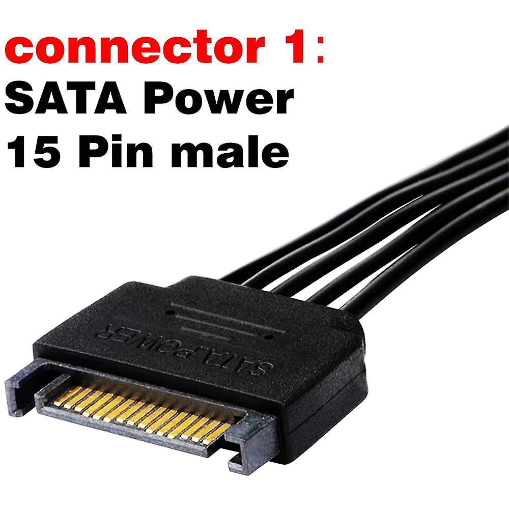 1pcs Sata Power Extension Cable,15 Pin Sata Male to Female Extender