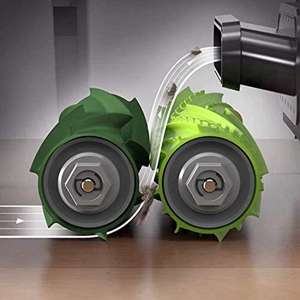 1 Set Rubber Roller Brush Replacement Parts for Irobot Roomba S9