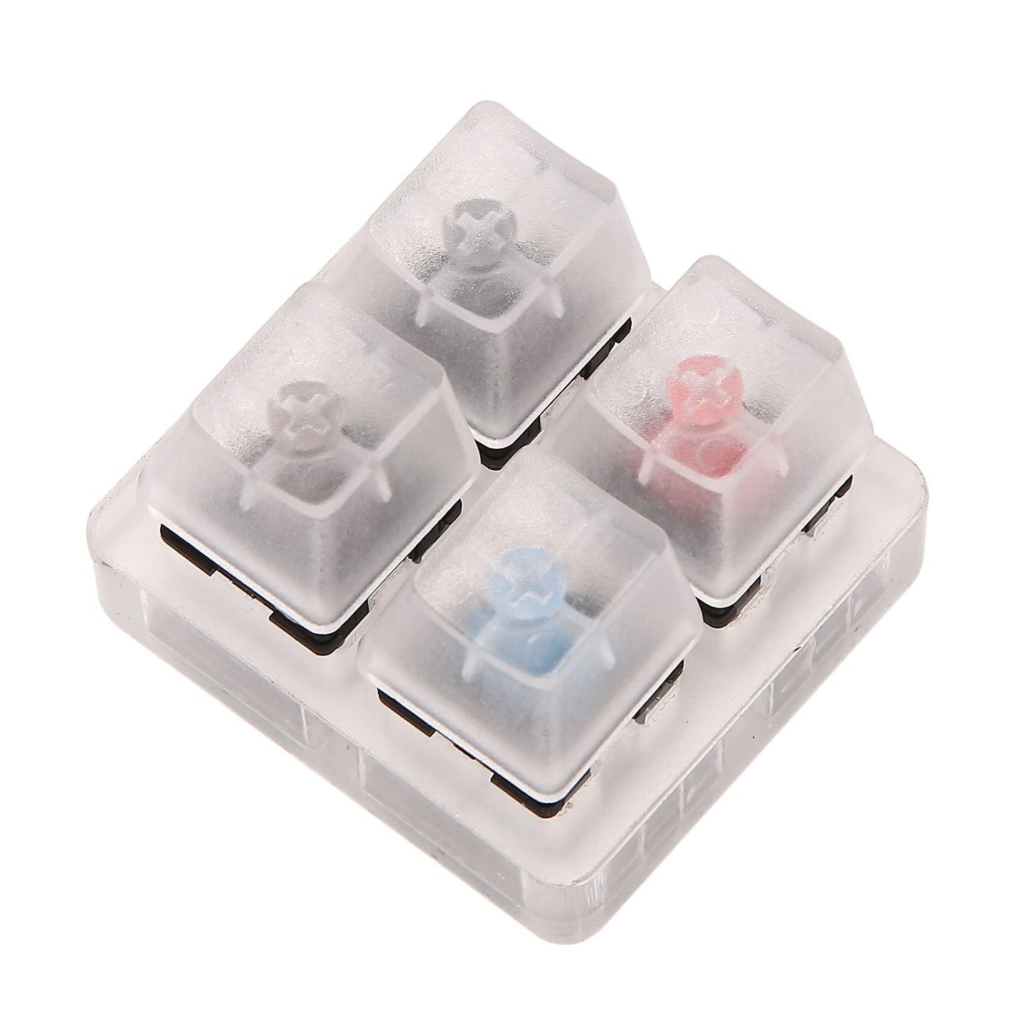 4 Key Switches Tester Acrylic Translucent Kit for Cherry Mx Testing
