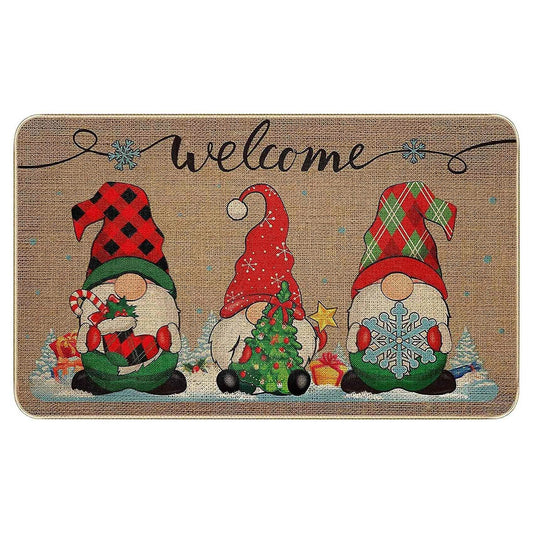 Christmas Doormat Patchwork Home Decoration Non-slip Doormats Mat (c)