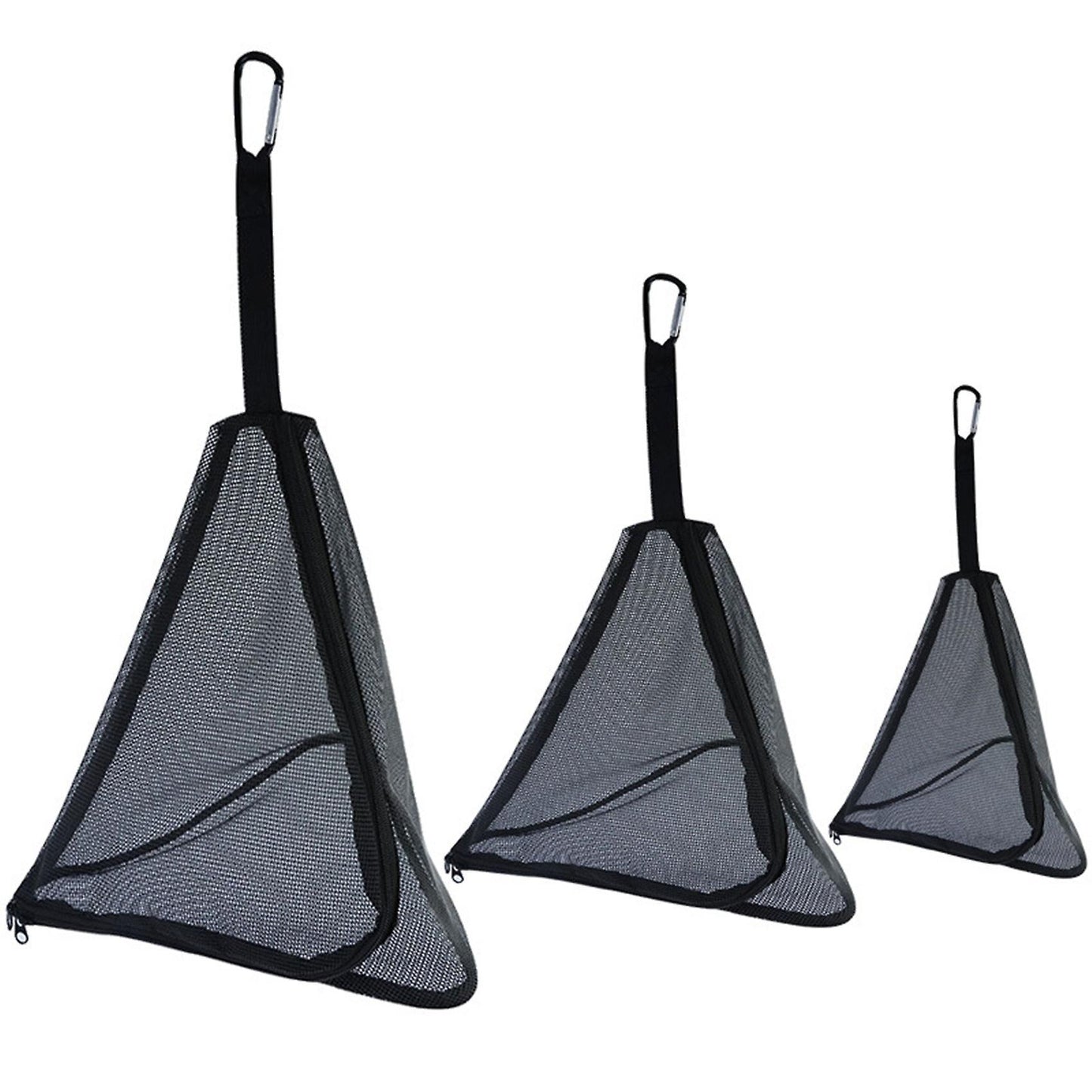 Outdoor Storage Net Triple-cornered Foldable Grid Drain with Hook S