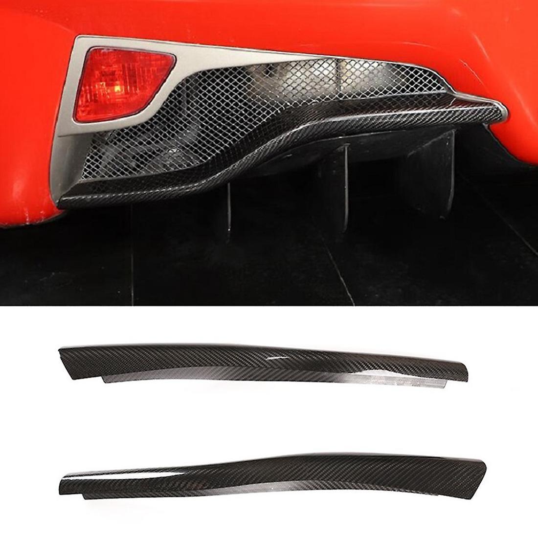 Carbon Fiber Rear Bumper Splitter Lip Diffuser Spoiler Cover Trim