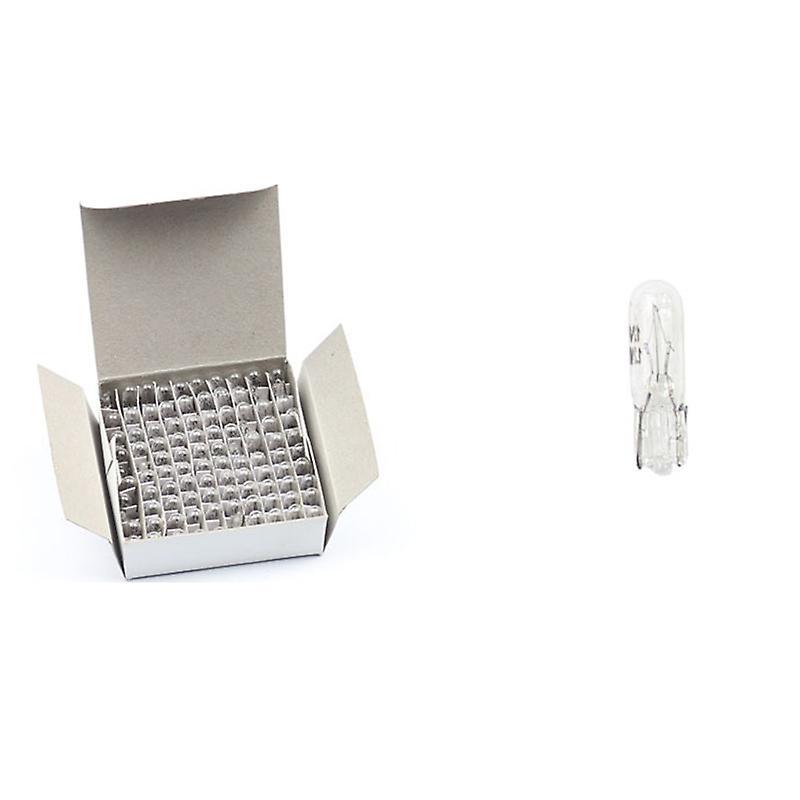 100pcs T5 286 Bulb Basic Miniature Bulb for License Plate Light Side