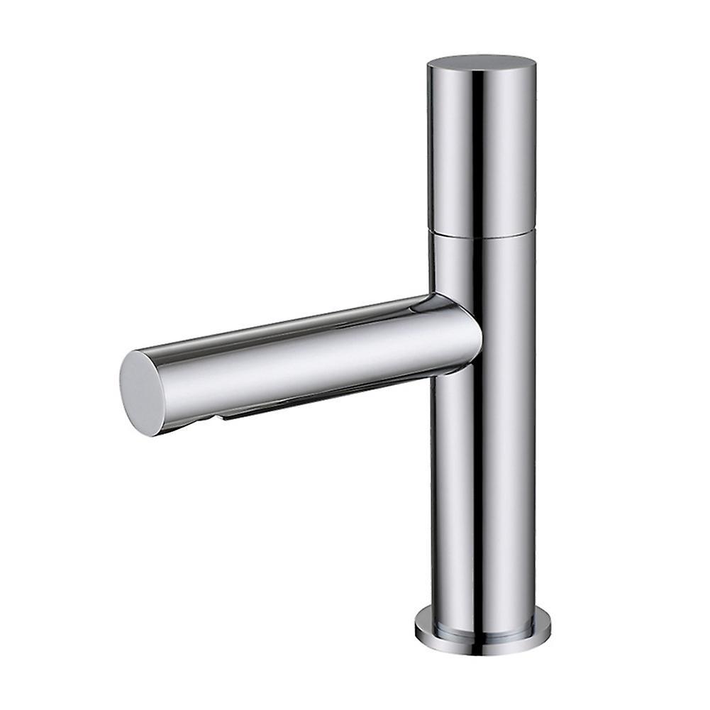 Copper Taps Hot and Cold Water Mixer Taps for Kitchen Bar (silver)