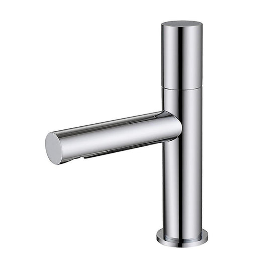 Copper Taps Hot and Cold Water Mixer Taps for Kitchen Bar (silver)